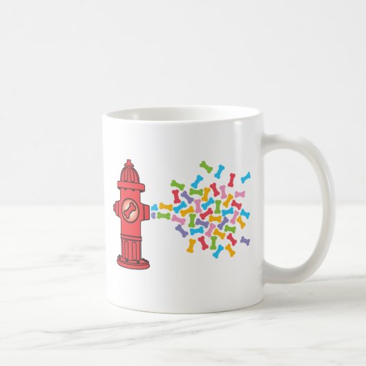 Brandkraan met Dog Botten Koffiemok (Rechts)