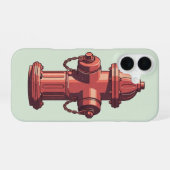 Brandkraan Minimalistisch iPhone 16 Hoesje (Achterkant horizontaal)
