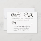 Brandkranen en Barnwood Wedding RSVP (Achterkant)