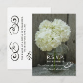 Brandkranen en Barnwood Wedding RSVP (Voorkant / Achterkant)