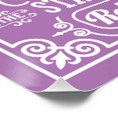 Brandkuil regels - beige perfect poster (Hoek)