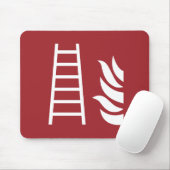 brandladderveiligheidsbord muismat (Met muis)