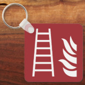 brandladderveiligheidsbord sleutelhanger (Voorkant)
