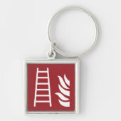 brandladderveiligheidsbord sleutelhanger (Voorkant)