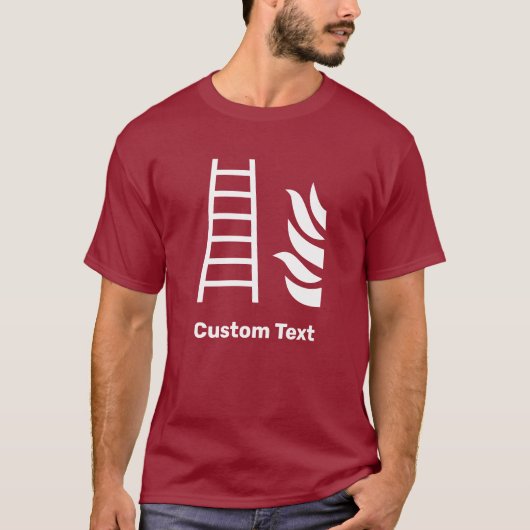 brandladderveiligheidsbord t-shirt (Voorkant)