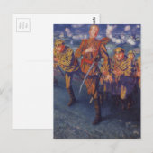 Brandlijn door Kuzma Petrov-Vodkin Briefkaart (Voorkant / Achterkant)