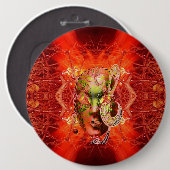 Brandmaskerknop Ronde Button 6,0 Cm (Voorkant /achterkant)