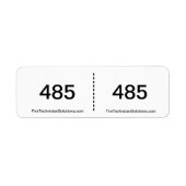 Brandmeldcircuit label - 485 (Voorkant)