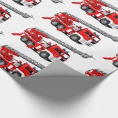 Brandmotor afbeelding Glanzend Verpakkend Document Cadeaupapier (Hoek)