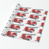 Brandmotor afbeelding Glanzend Verpakkend Document Cadeaupapier (Uitgerold)