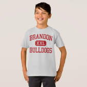 Brandon - Bulldogs - Middle - Brandon Mississippi T-shirt (Voorkant volledig)