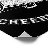 Brandon Cheer Vervuild Retro 90's Cheerleader  Poster (Hoek)