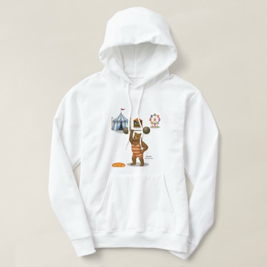Brandon, circus sterke beer hoodie (Design voorkant)