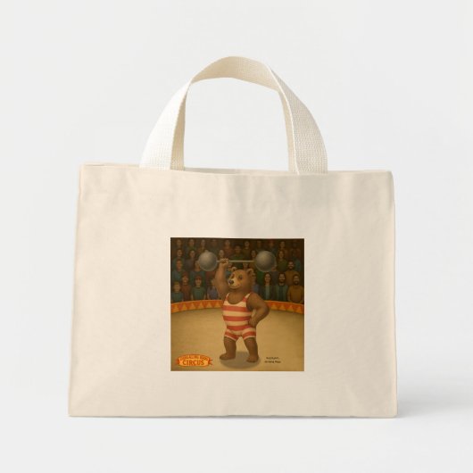 Brandon, circus sterke beer mini tote bag (Voorkant)