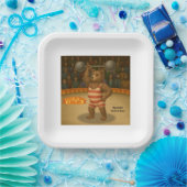 Brandon, circus sterke beer papieren bordje (Feest)