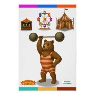 Brandon, circus sterke beer perfect poster