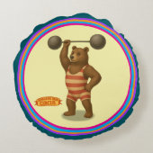 Brandon, circus sterke beer rond kussen (Achterkant)
