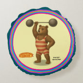 Brandon, circus sterke beer rond kussen (Achterkant)