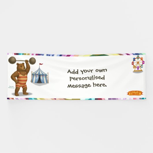 Brandon, circus sterke beer spandoek (Horizontaal)