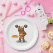 Brandon, circus strong-bear papieren bordje (Feest)