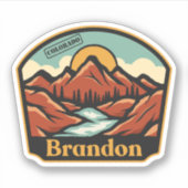 Brandon, Colorado Sticker (Voorkant)