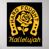 Brandon Hard Fought Hallelujah Prijs Jezus Lake M Poster (Voorkant)