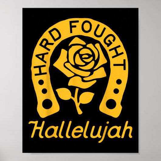 Brandon Hard Fought Hallelujah Prijs Jezus Lake M Poster (Voorkant)