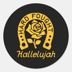 Brandon Hard Fought Hallelujah Prijs Jezus Lake M Ronde Sticker