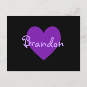 Brandon in Paars Briefkaart