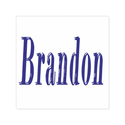 Brandon naam Logo, Zelfinktende Stempel (Design)