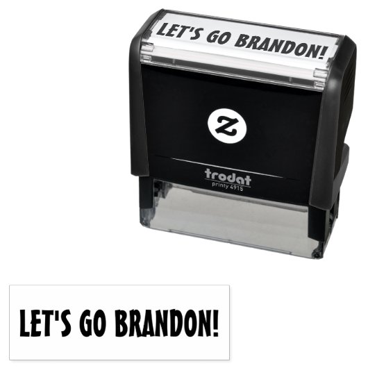 BRANDON Self Inking Stamp Zelfinktende Stempel (In situ)