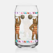Brandon, sterke berencircusartiest blikvorm glas (Rechts)