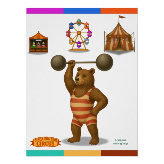Brandon, sterke berencircusartiest perfect poster (Voorkant)