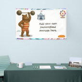 Brandon, sterke berencircusartiest spandoek (Beurs)