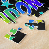 "BRANDON" voornaam, geun "HAPPY BIRTHDAY" Legpuzzel (Zijkant)