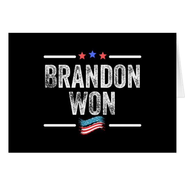 brandon won , brandon won grappig , brandon won am (Voorkant Horizontaal)