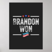 brandon won , brandon won grappig , brandon won am poster (Voorkant)