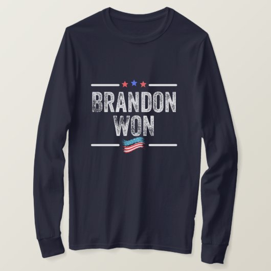 brandon won , brandon won grappig , brandon won am t-shirt (Design voorkant)