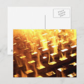 Brandontvlammen door middel van een roosterfotogra briefkaart (Voorkant / Achterkant)