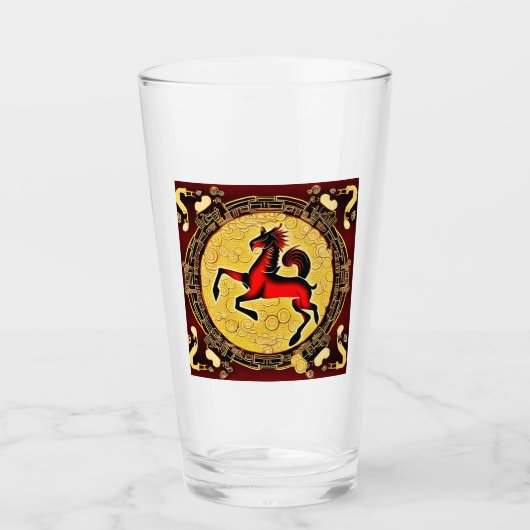 Brandpaard Glas (Voorkant)