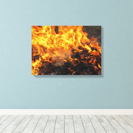 Brandpenseel Canvas Afdruk (Insitu (Houten vloer))