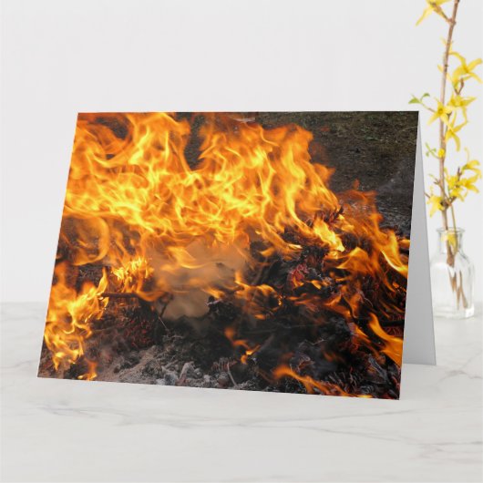 Brandpenseel Kaart (Gele Bloem)