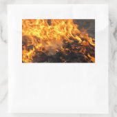 Brandpenseel Rechthoekige Sticker (Tas)