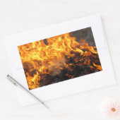 Brandpenseel Rechthoekige Sticker (Envelop)