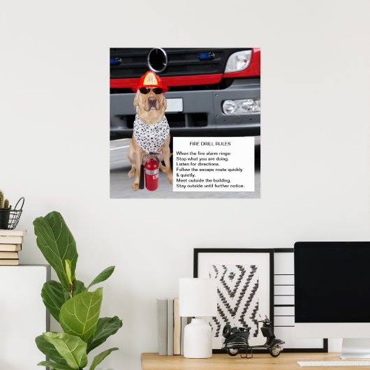 brandproef poster (Thuiskantoor)