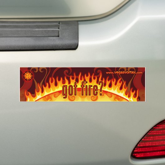 brandrode sticker (Op auto)