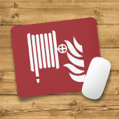 Brandslanghaspel veiligheidsbord muismat