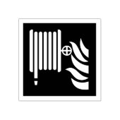 Brandslanghaspel veiligheidsbord rubberstempel (Afrduk)