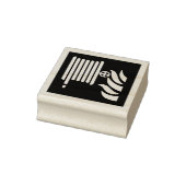 Brandslanghaspel veiligheidsbord rubberstempel (Stempel)