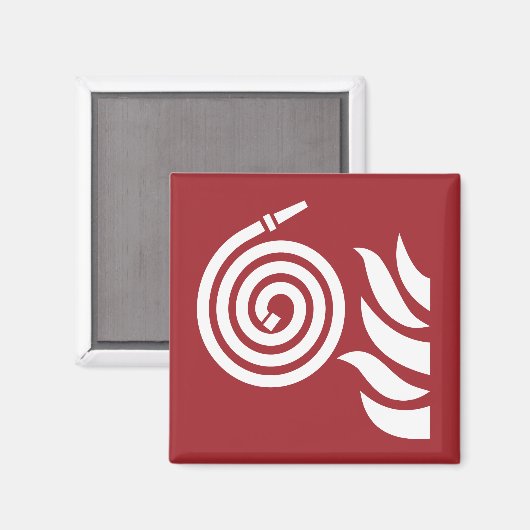 brandslangveiligheidsteken magneet (Voorkant / Achterkant)